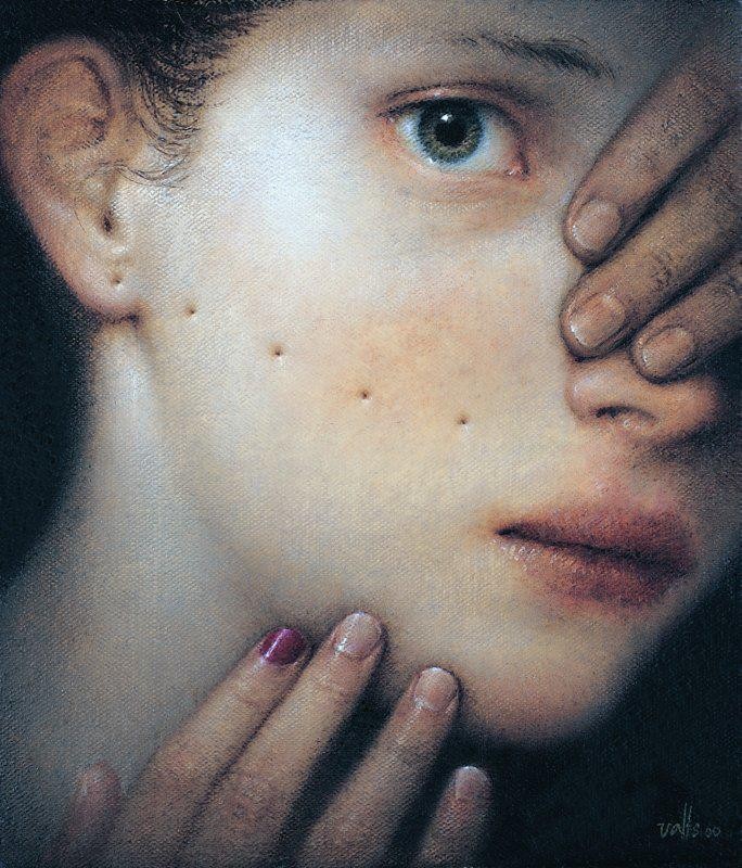 Dino Valls, ציור בטכניקה מעורבת