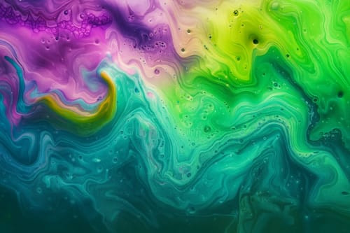 ציור מערבולות מופשטות-אפוקסי