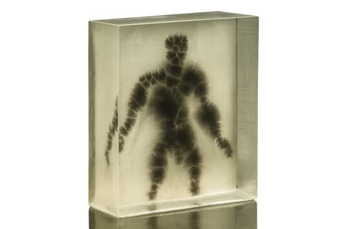 ציור תלת שכבתי בצבעי מים ודיו בתוספת אפוקסי-אפקט תלת ממד