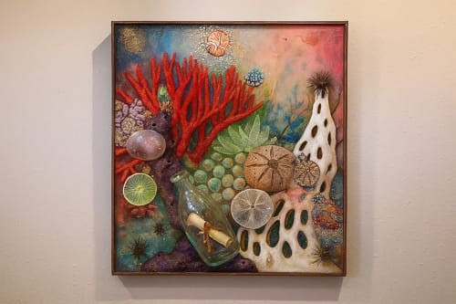 ציור בטכניקה מעורבת עם אפוקסי-סדנת אפוקסי