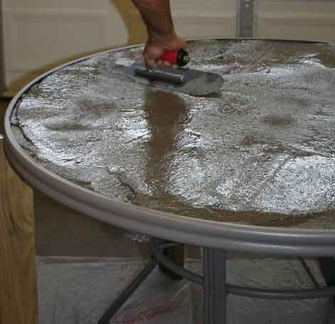 שולחן בטון-תהליך ההכנה