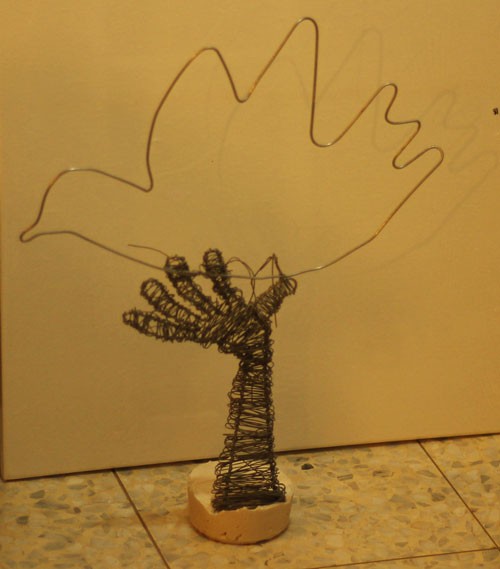 חוג פיסול בחוט ברזל שוהם