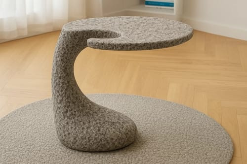 ריהוט יצוק מאבן גרוסה ואפוקסי -הסדנה לתהליכים יצירתיים