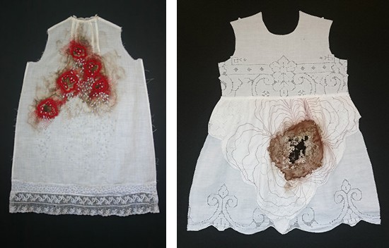 פיסול בבד- רקמה