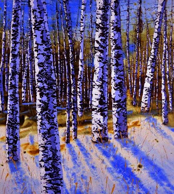 ציור בצבעי אקריליק -טכניקות מעורבות: