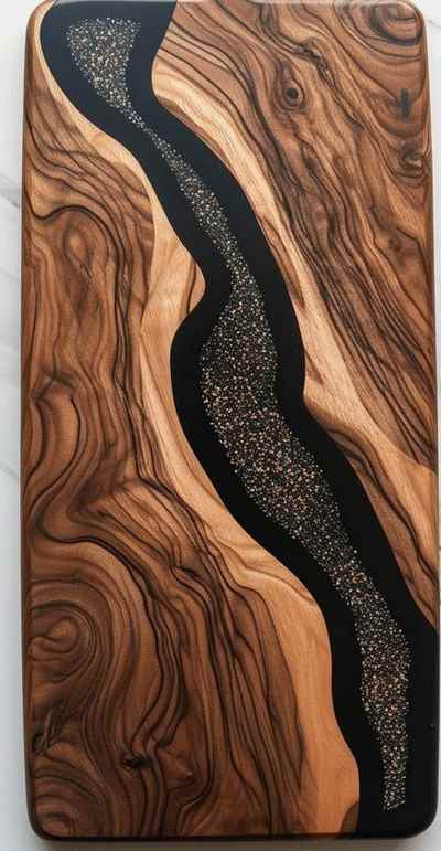 סדנה חד פעמית ליצירת קרש חיתוך עשוי עץ ואפוקסי