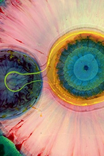 ציור מופשט  באפוקסי ליצירה.