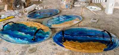 מגש אפוקסי תלת ממד