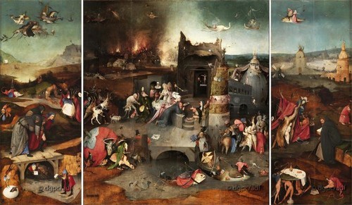 חוג ציור תל אביב-הפיתויים של אנתוני הקדוש, מאת הירונימוס בוש