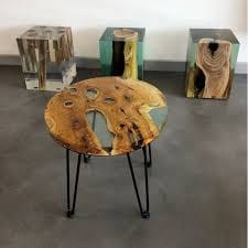 שולחנות אפוקסי-אפוקסי ועץ הם שילוב קלאסי