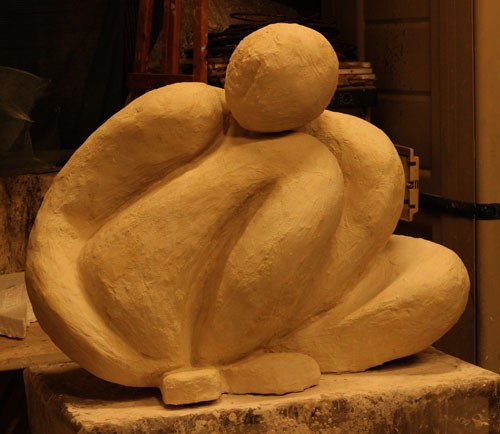 פיסול בבטון על בסיס פוליסטרן