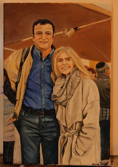 ציור משפחתי כטכניקה נוסטלגית